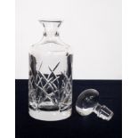 A Rockingham Crystal Cut Glass Decanter