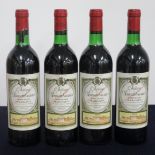 4 bts Ch. Rauzan-Gassies 1983 Margaux, 2me Cru Classé 1 vts, 3 ts, vsl foil damage