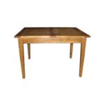 A WENTWORTH COMPACT DINING TABLE - NIBBED OAK 170cm x 80cm x 76cm (rrp £655)