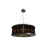 AN INCEPTION ROUND SMALL PENDANT LIGHT - FLAT BRASS 50cm x 50cm x 27cm (rrp £5075)