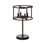 A CROWN TABLE LAMP - ANTIQUE RUST 40cm x 40cm x 62cm (rrp £550)