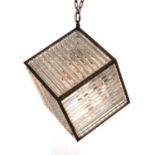 A REX DIAMOND PENDANT LIGHT - NATURAL 72.5cm x 63cm x 81cm (rrp £4475)