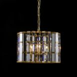 A NIGHT ROD MEDIUM PENDANT LIGHT - PALE BRONZE 43.5cm x 43.5cm x 32cm (rrp £3375)