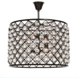 A ZIG ZAG PENDANT LIGHT, MEDIUM - MATT BLACK 73cm x 73cm x 67cm weight 45kg (rrp £3475)