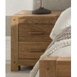 AN OREGON NIGHTSTAND - OILED OAK 50cm x 45cm x 58cm (rrp £250)