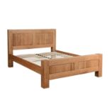 AN OREGON BED 6' - OILED OAK 224cm x 193cm x 110cm (rrp £940)