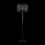 A ZIG ZAG FLOOR LAMP - MATT BLACK 50cm x 50cm x 170cm weight 40kg (rrp £1675)