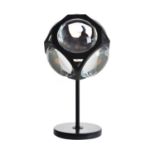 AN IRIS TABLE LAMP - MATT BLACK 33cm x 32cm x 60cm (rrp £2300) EU wired