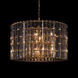 A NIGHT ROD LARGE PENDANT LIGHT - PALE BRONZE 82cm x 82cm x 65cm (rrp £2725)