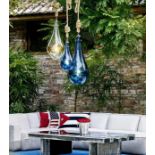 A PHYLUM PENDANT LIGHT - CLEAR 40cm x 40cm x 95cm (rrp £1450)