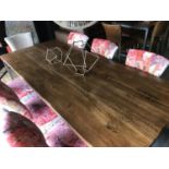 A BARBICAN DINING TABLE - SALOON & IRON 182.9cm x 91.4cm x 76cm (rrp £950)