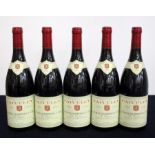 5 bts Gevrey-Chambertin 1er Cru Les Cazetiers 2001 Faiveley 2 hf /i,n, 3 i.n