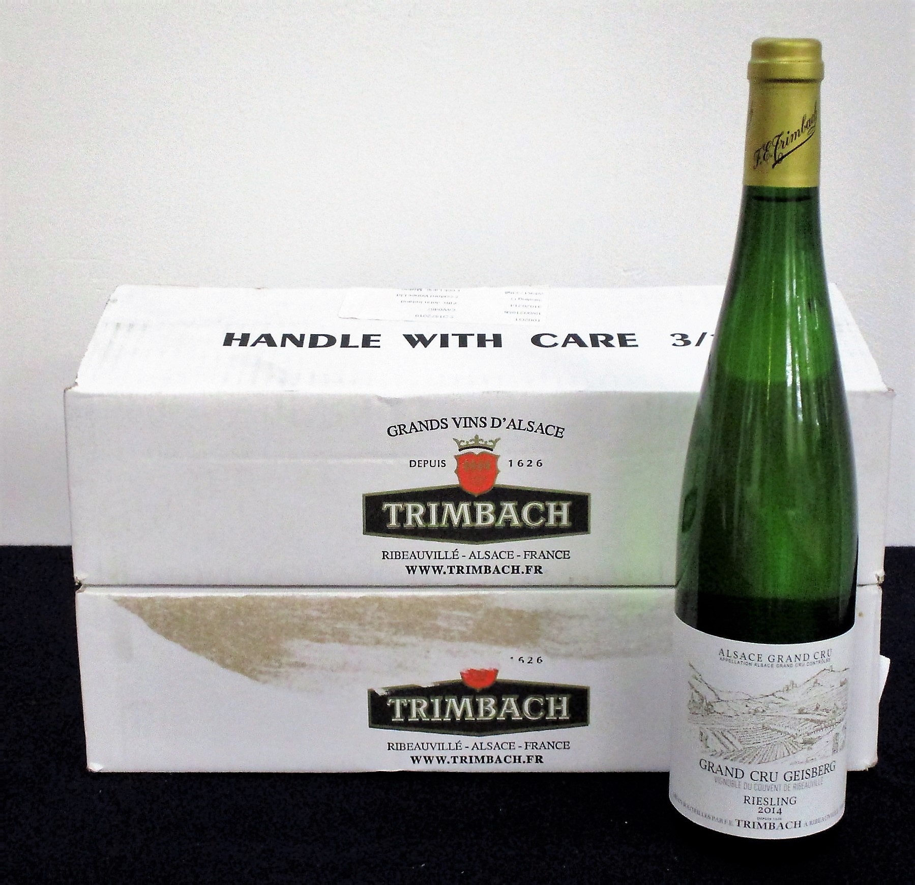 6 bts Trimbach Riesling Grand Cru Geisberg 2014 oc (2 x 3 bt)