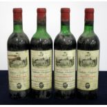 4 bts Ch. Belgrave 1970 Haut-Médoc, 5me Cru Classé 1 us/ts, 1 us, 1 ms, 1 lms, bs, glue banded