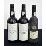 2 bts Delaforce Corte Vintage Port 1991 1 50-cl bt Taylors 10 YO Tawny Port bottled 2009 bs Above