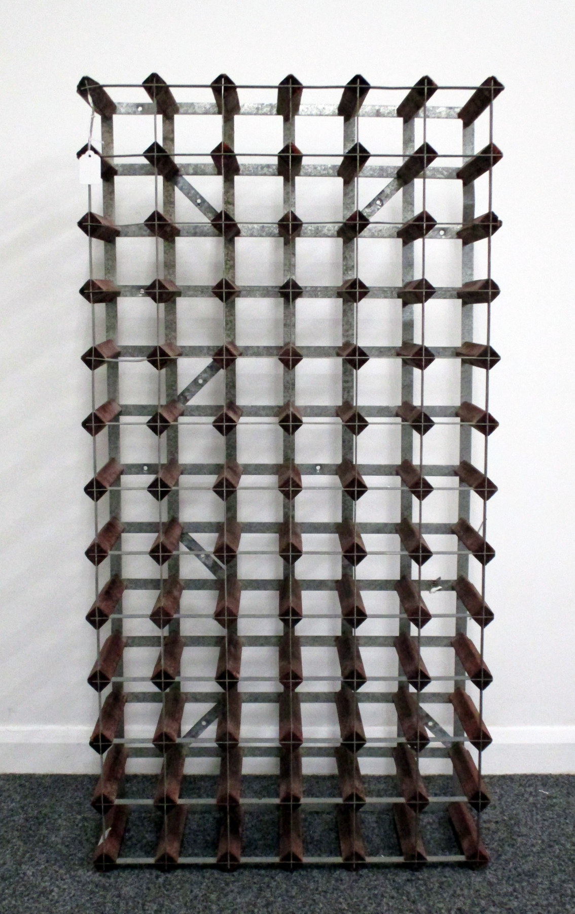 1 x 78 bt (6 x 13) Wood and Metal Wine Rack