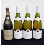 1 bt Macon-Village 1945 Chais de la Bourgogne 1945 A.J.Simon & Fils bls, bs/aged 3 bts Meursault-