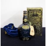 1 litre bt Chivas Royal Salute 21 YO Blended Scotch Whisky Blue Wade Decanter with Original