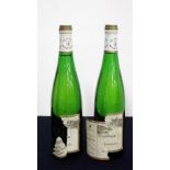 2 bts Joh. Jos Prüm Bernkasteler Badstube Auslese 1975 aged/torn/ loose/pt dis labels