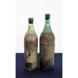 1 bt Armagnac believed Domaine de Parre Vintage Unknown, ms, bs/aged/torn, missing capsule, old