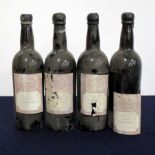 4 bts Taylors 6196 Crusted Port EB (The Wine Society) base of neck, bs/loose/sl torn labels, chipped