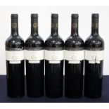 5 bts Consolidated Barrel Project 1999 McLaren Vale Shiraz hf/i.n, sl torn