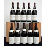 10 bts Clos de Vougeot Grand Cru 2000 Frédéric Esmonin i.n, 6 vsl bs/sl stl, 4 sl bs