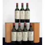 7 bts Ch. Latour 1960 Pauillac, 1er Cru Classé 1 us/ts, 4 us, 1 ms, 1 lms/ms,1 sl torn, sl foil