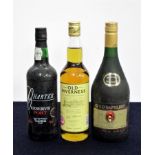 1 bt Silva & Cosens Ltd Charter Reserve Port NV bs 1 litre bt Gold Napoleon French Spirit bottled by