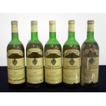 5 bts McWilliams Mount Pleasant 1964 Sauternes 1 lms/ms, 1 lms, 1 ls/lms, 2 ls, bs/aged/vsl torn