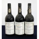 3 bts Grahams 1977 Vintage Port i.n, sl bs