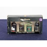 4 50-ml bts Grahams Classic Port Selection oc (LBV 2003, Fine Tawny, Extra Dry, Fine Ruby)