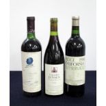 1 bt Opus One Mondavi Rothschild 1987 Napa Valley us, foil sl crusted, vsl stl 1 bt Calera Jenson