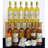 12 bts Ch. La Tour Blanche 1983 owc Sauternes 1er Cru Classé 3 hf/i.n, 6 i.n, 1 ts, 1 us, 1 ms,