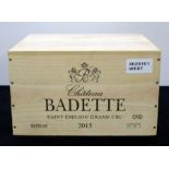 6 bts Ch. Badette 2015 owc St-Émilion Grand Cru