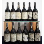 12 bts Grahams 1985 Vintage Port, bs/pt dis