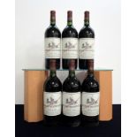 6 magnums Ch. Beychevelle 1983 owc - split lid St-Julien. 4me Cru Classé 3 i.n, 1 vts, 2 ts, 1 vsl