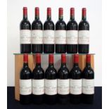 12 bts Ch. Lynch-Bages 1991 owc Pauillac, 5me Cru Classé 8 hf, 3 hf/i.n, 1 i.n