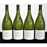 4 magnums Chablis 2015 J. Moreau & Fils