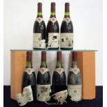 7 bts Gevrey-Chambertin 1er Cru La Combe Aux Moines 1985 Faiveley 1 ts, 3 us/ts, 1 ms/us, 2 ms, bs/