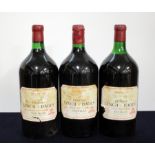 3 dbl magnums Ch. Lynch-Bages 1978 owc Pauillac, 5me Cru Classé 2 i.n, 1 ts, sl torn/dstl, chipped