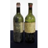 2 bts Ch. Lafite-Rothschild 1893 Pauillac, 1er Cru Classé significant ullage