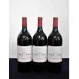 3 magnums Ch. Lynch-Bages 1988 owc Pauillac, 5me Cru Classé i.n, foils vsl oxidised