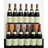 12 bts Bourgogne Passetoutgrain 1990 oc Emmanuel Rouget 7 i.n, 4 vts, 1 ts, 3 sl creased labels