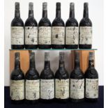 12 bts Grahams 1983 Vintage Port, bs/pt dis, base of neck or better