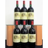 6 magnums Ch. Magdelaine 1995 owc St-Émilion Grand Cru Classé i.n