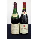 1 bt Côte Rotie Brune et Blonde 1959 Chapoutier bls aged label 1 cork dropped/floating, bottle