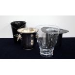 4 Champagne Ice buckets including Bollinger and Moet et Chandon