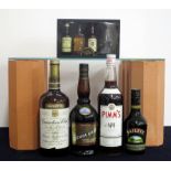 1 litre bottle Canadian Club Imported Whisky One Boxed set of 3 50-cl Miniatures with Tasting