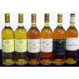 2 bts Ch. Suduiraut 1986 Sauternes 1er Cru vts 1 bt Ch. Rieussec 1989 Sauternes 1er Grand Cru Classé